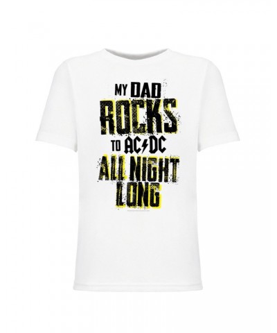 AC/DC Dad Rocks All Night Long Youth Tee $7.59 Kids