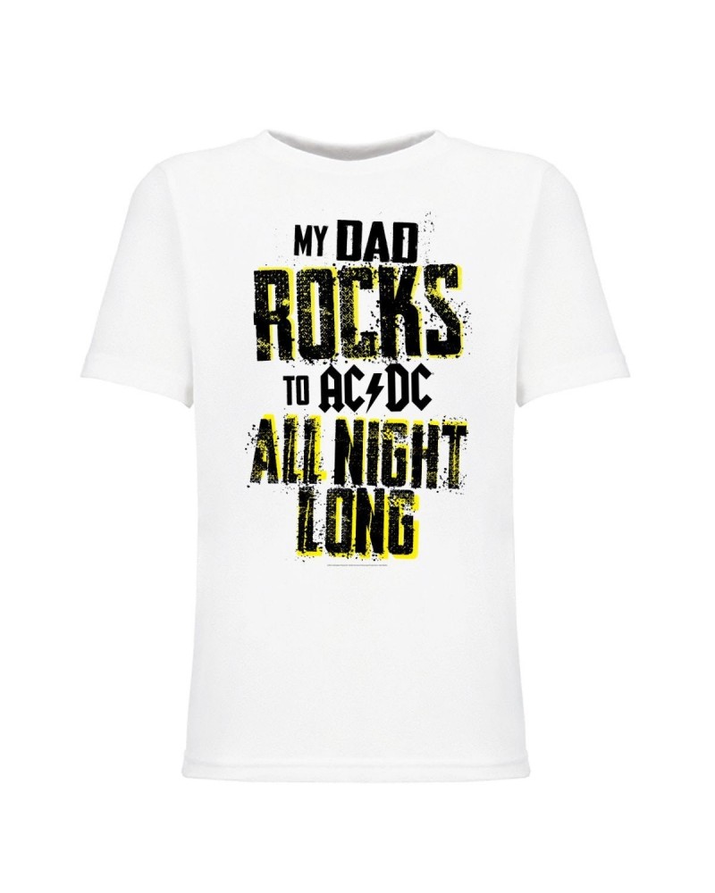 AC/DC Dad Rocks All Night Long Youth Tee $7.59 Kids