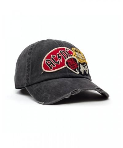 AC/DC Patches Red Logo Hells Bells Cannon Grey Hat $7.00 Hats