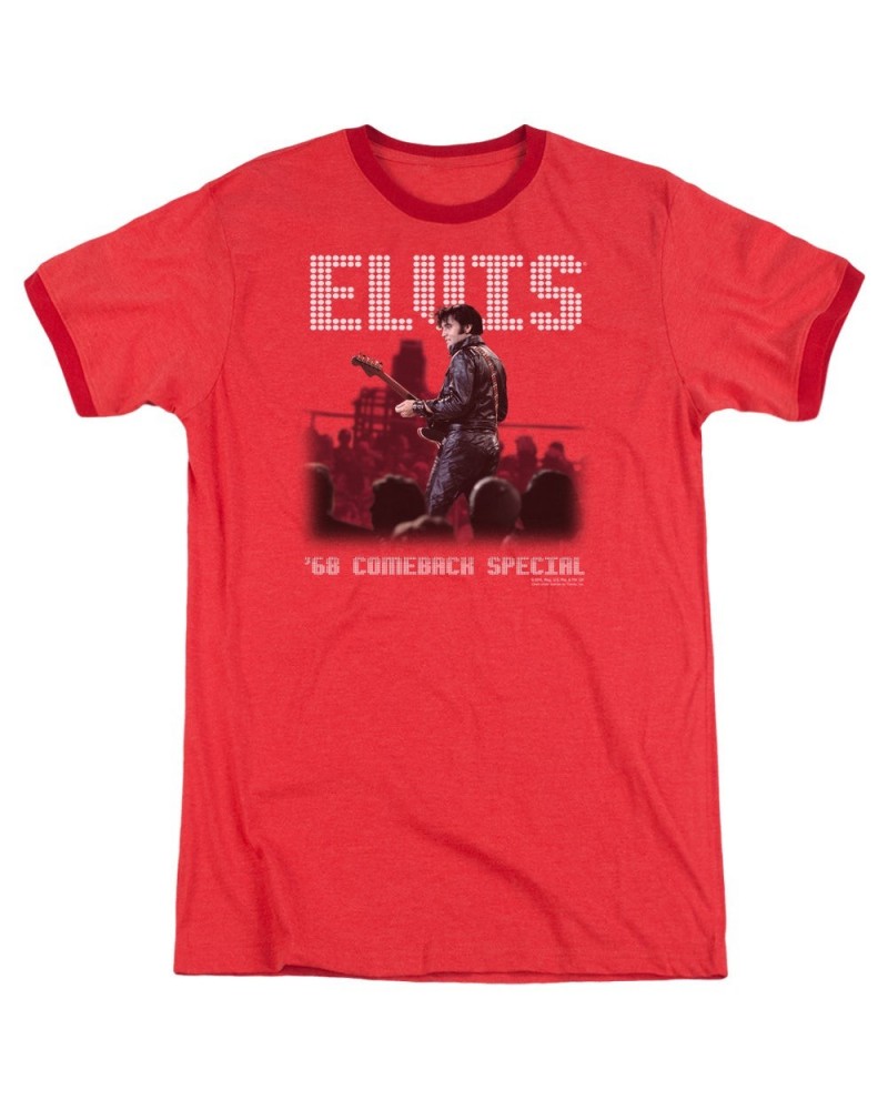 Elvis Presley Shirt | RETURN OF THE KING Premium Ringer Tee $11.00 Shirts