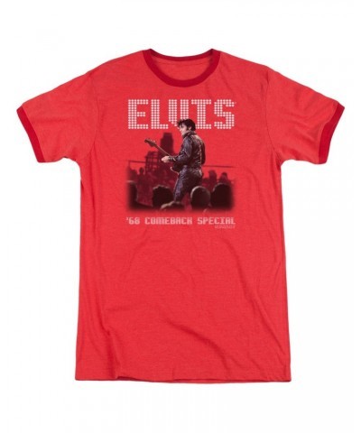 Elvis Presley Shirt | RETURN OF THE KING Premium Ringer Tee $11.00 Shirts