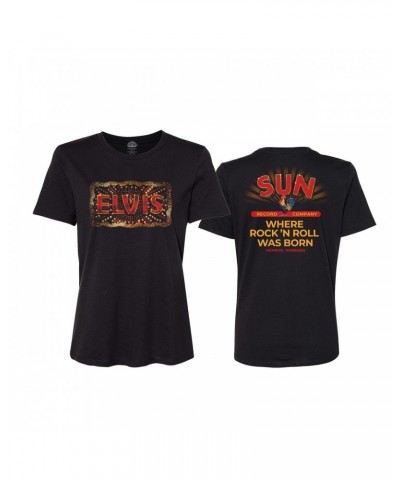 Elvis Presley Movie Sun Records Womens T-shirt $11.70 Shirts