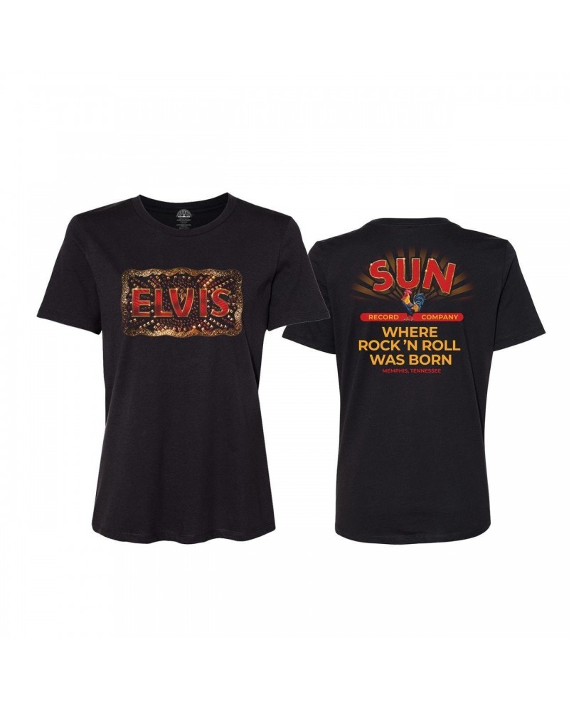 Elvis Presley Movie Sun Records Womens T-shirt $11.70 Shirts