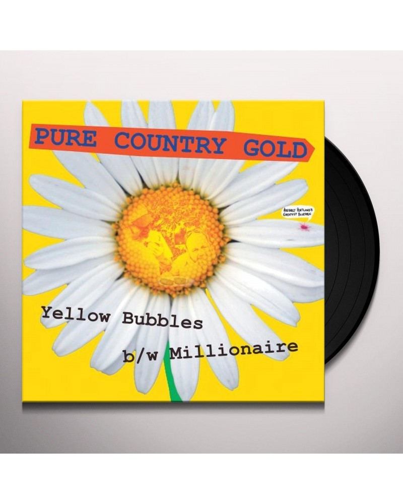 Pure Country Gold Yellow bubbles Vinyl Record $2.16 Vinyl