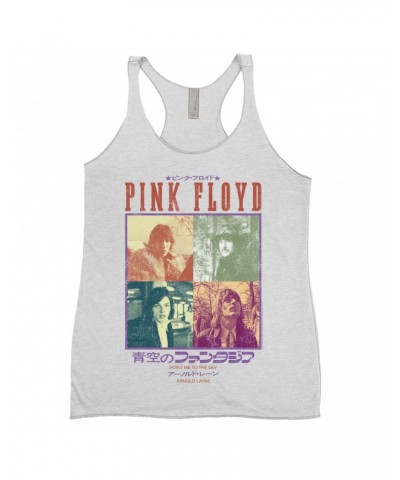 Pink Floyd Ladies' Tank Top | Point Me To The Sky Asia Distressed Shirt $13.61 Shirts