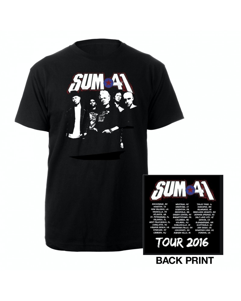 Sum 41 Photo Portrait Summer Tour 2016 Tee $8.60 Shirts