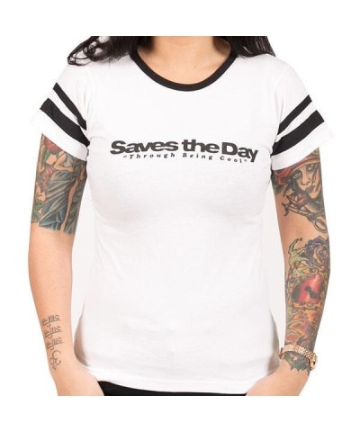 Saves The Day "TBC Women's Football Jersey" Girls T-shirt $11.18 Shirts