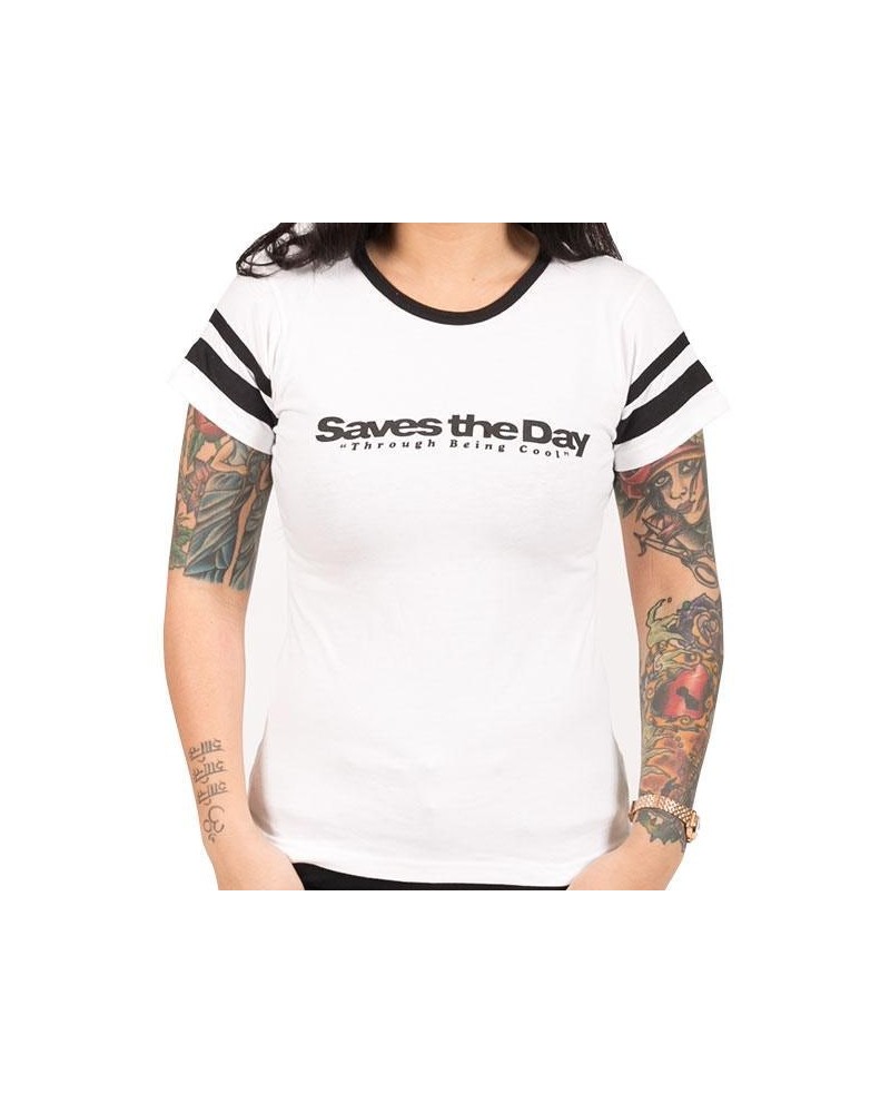 Saves The Day "TBC Women's Football Jersey" Girls T-shirt $11.18 Shirts