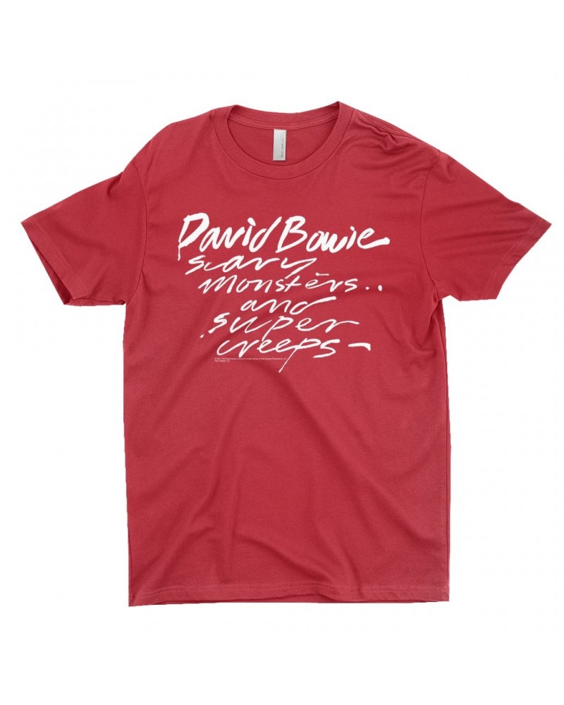 David Bowie T-Shirt | Scary Monsters And Super Creeps Shirt $8.73 Shirts