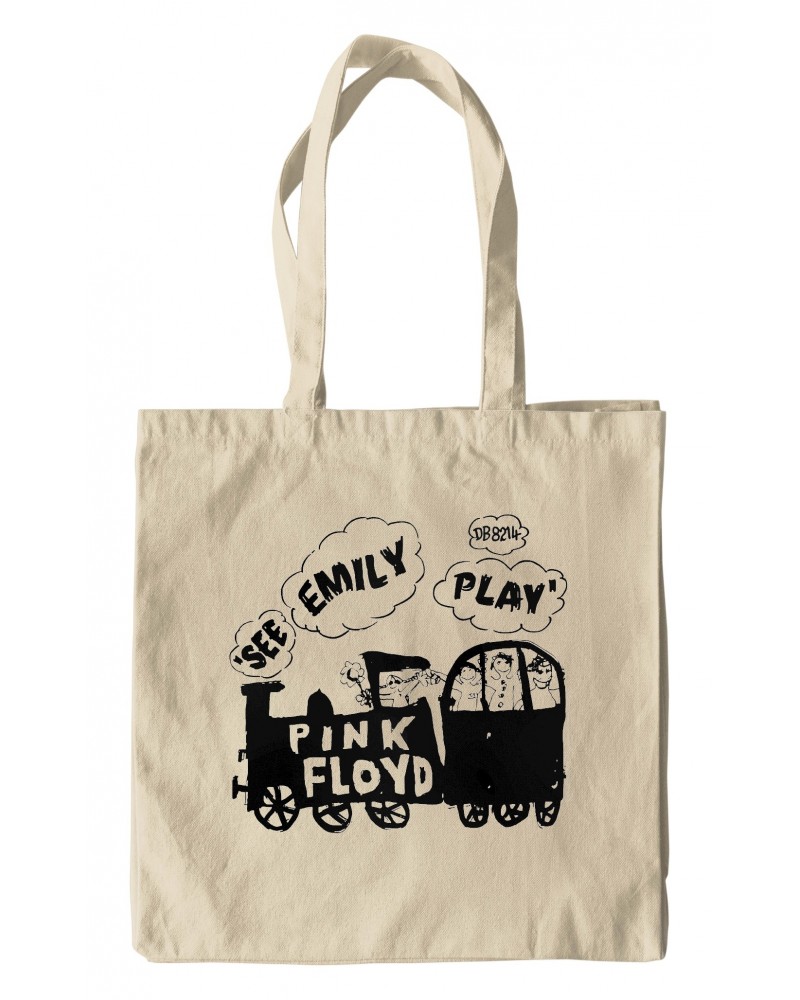 Pink Floyd Canvas Tote Bag | See Emily Play Train Sketch Bag $8.14 Bags