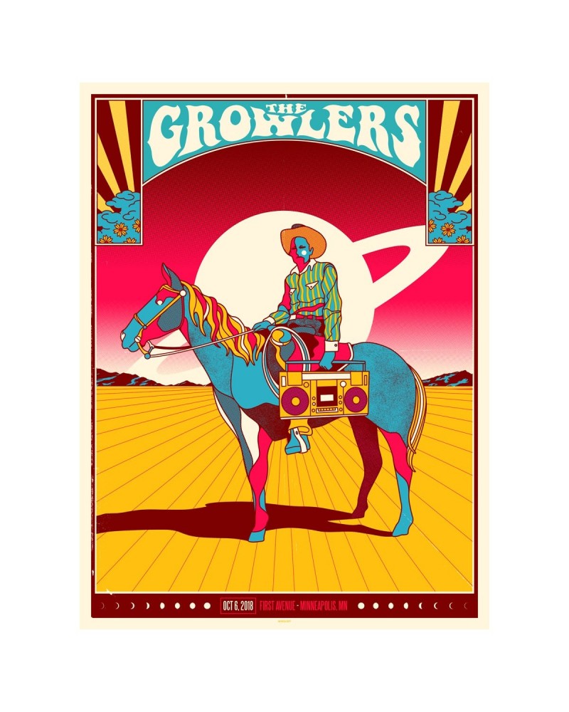 The Growlers Minneapolis Show Poster Fall 2018 $20.00 Decor