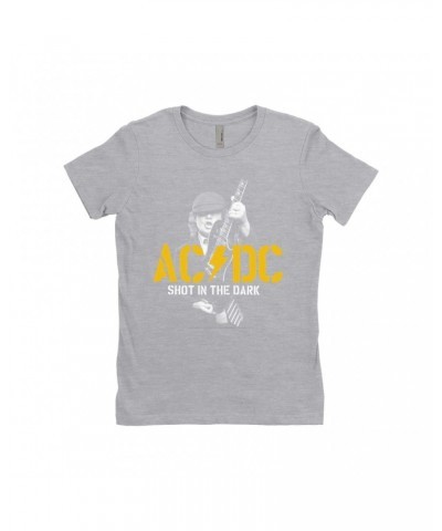 AC/DC Ladies' Boyfriend T-Shirt | PWR UP Shot In The Dark Stencil Shirt $9.23 Shirts