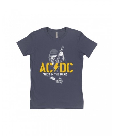 AC/DC Ladies' Boyfriend T-Shirt | PWR UP Shot In The Dark Stencil Shirt $9.23 Shirts