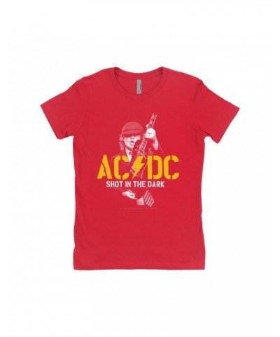 AC/DC Ladies' Boyfriend T-Shirt | PWR UP Shot In The Dark Stencil Shirt $9.23 Shirts