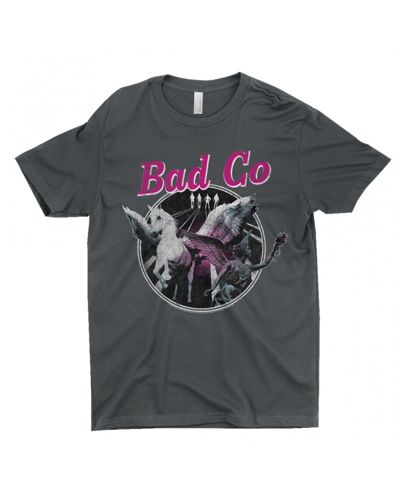 Bad Company T-Shirt | In Space Pegasus Angel Distressed Shirt $10.98 Shirts