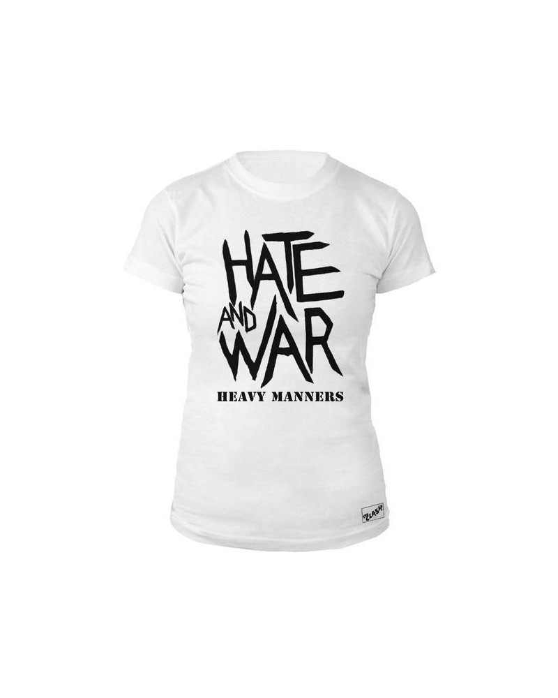 The Clash Hate and War Ladies White T-Shirt $8.01 Shirts