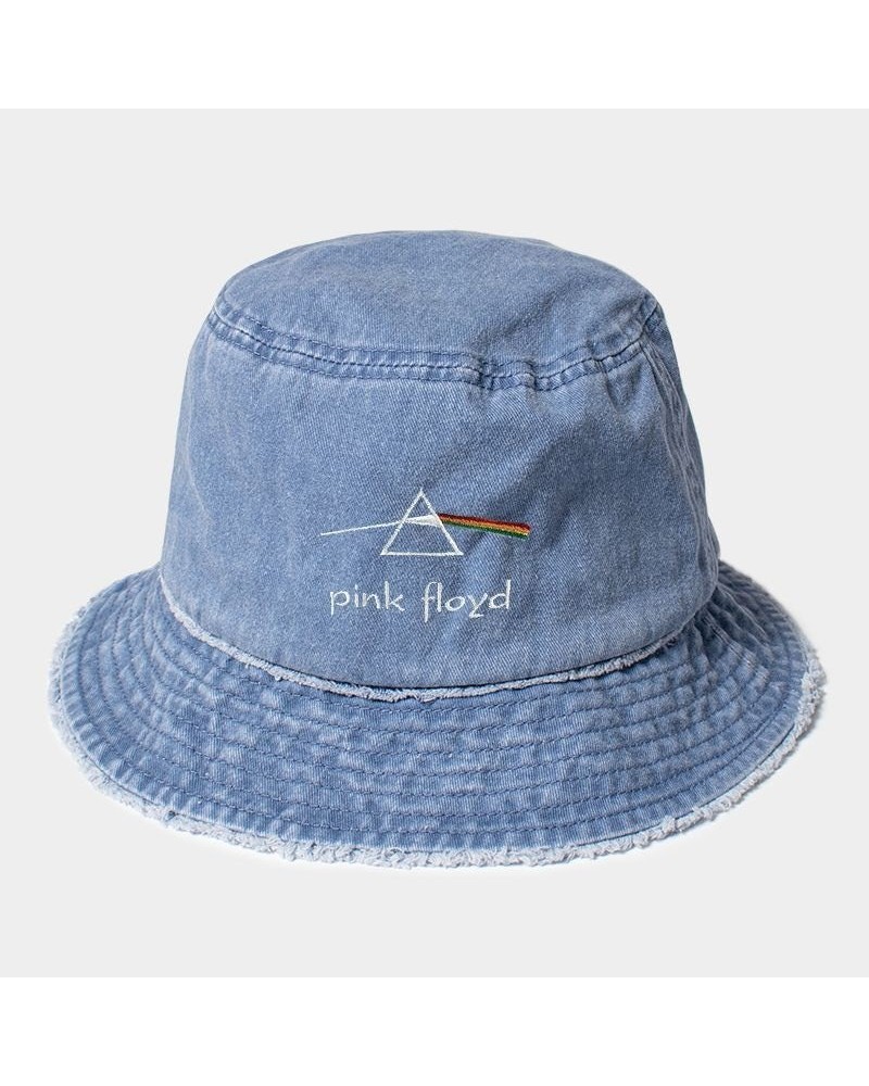 Pink Floyd DOSTM Embroidered Bucket Hat Denim $9.20 Hats