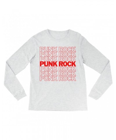 Music Life - Punk Music Life Long Sleeve Shirt | Punk Rock On Repeat Music Life Shirt $7.49 Shirts