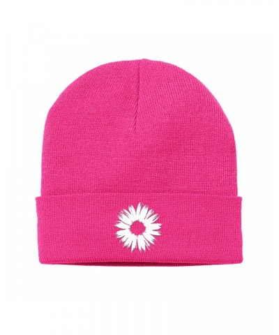 Badflower Flower Cuff Beanie (Pink) $13.44 Hats