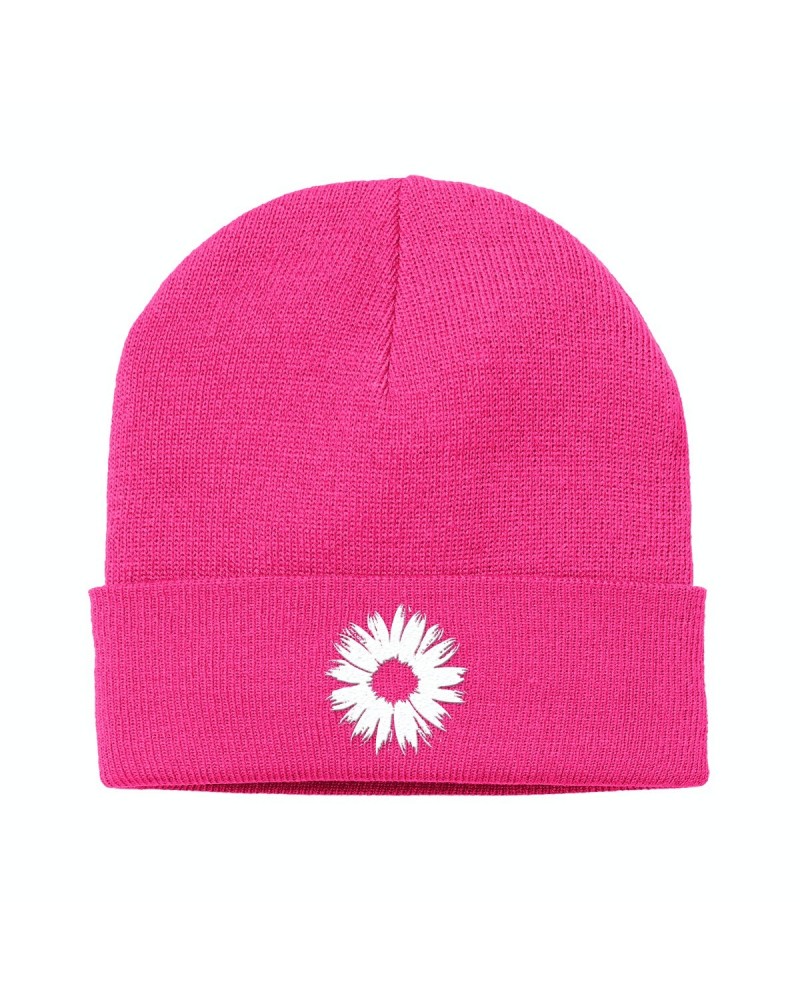 Badflower Flower Cuff Beanie (Pink) $13.44 Hats