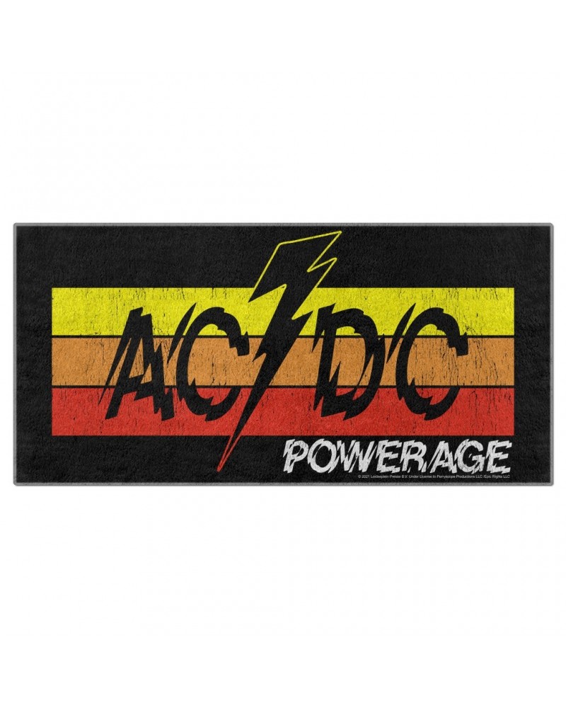 AC/DC Beach Towel | Powerage Logo Banner Towel $25.28 Towels