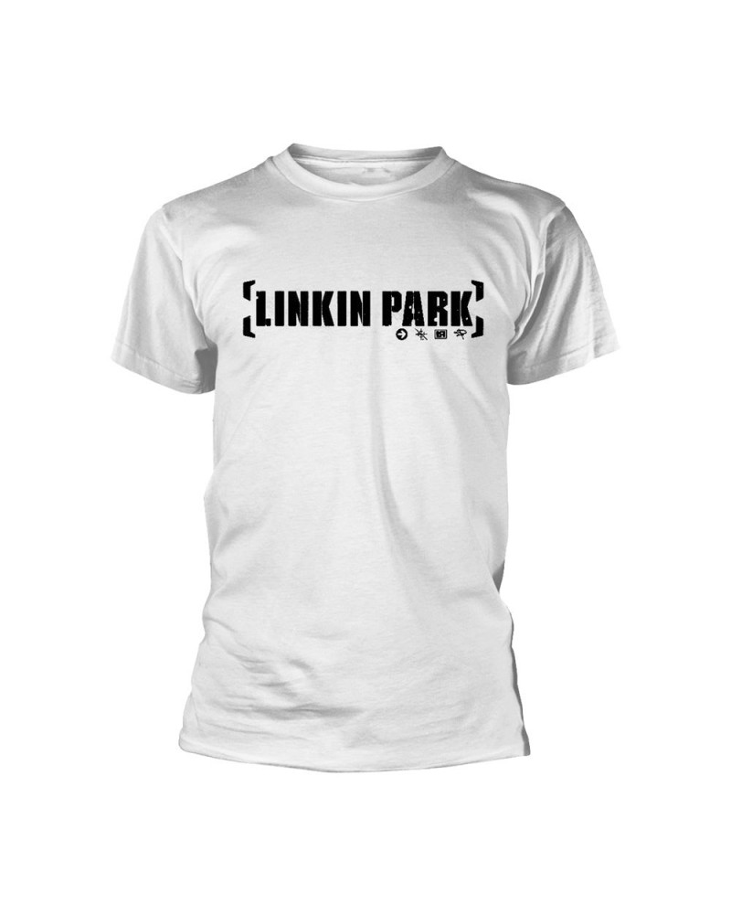 Linkin Park T Shirt - Bracket Logo (White) $11.35 Shirts