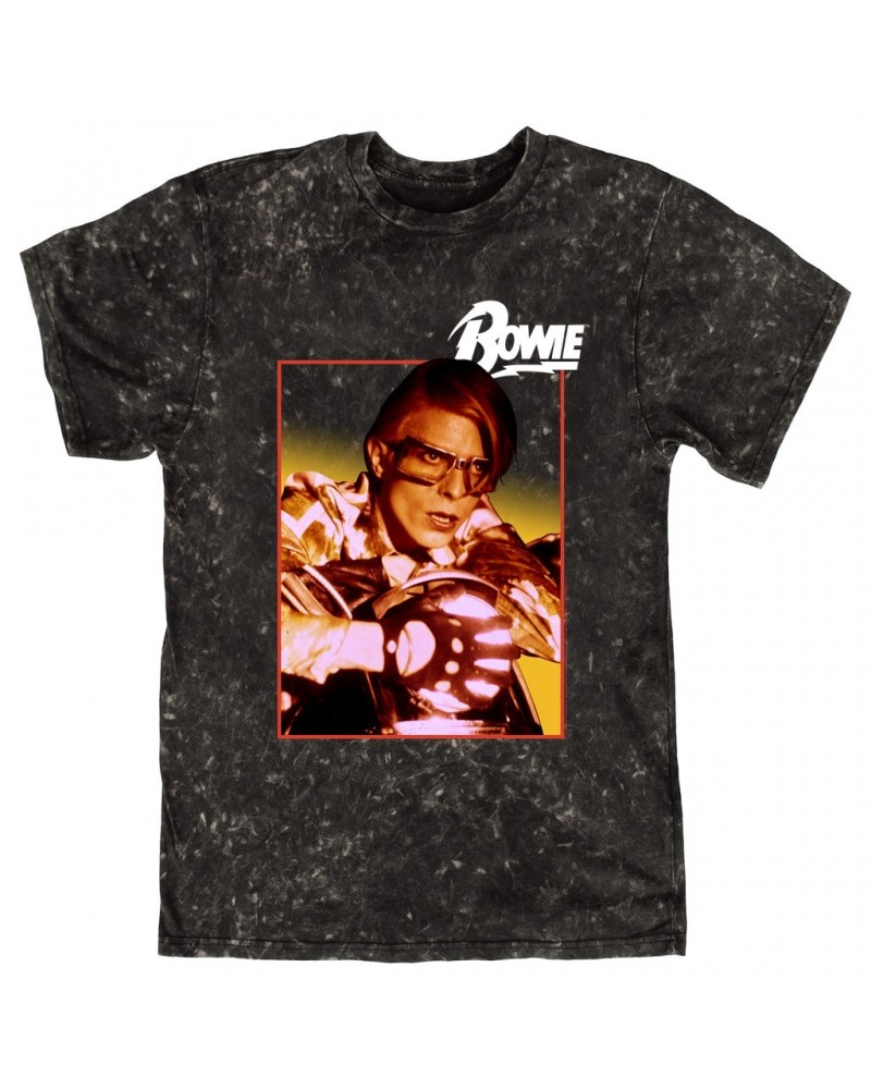 David Bowie T-shirt | Bowie Lazarus Photo Design Mineral Wash Shirt $14.08 Shirts