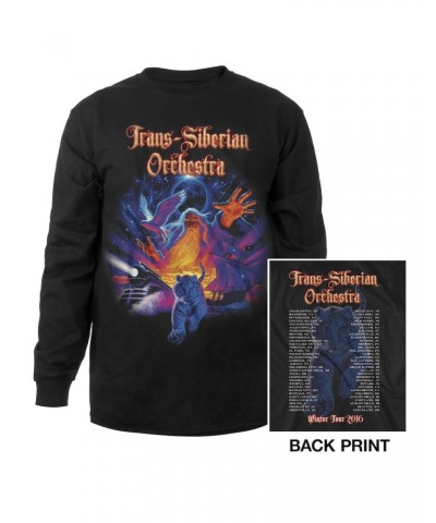 Trans-Siberian Orchestra Tiger Collage Long Sleeve Shirt $18.00 Shirts