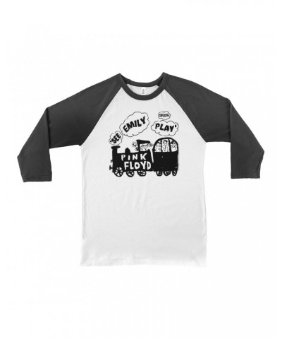 Pink Floyd 3/4 Sleeve Baseball Tee | See Emily Play Train Sketch Shirt $14.98 Shirts