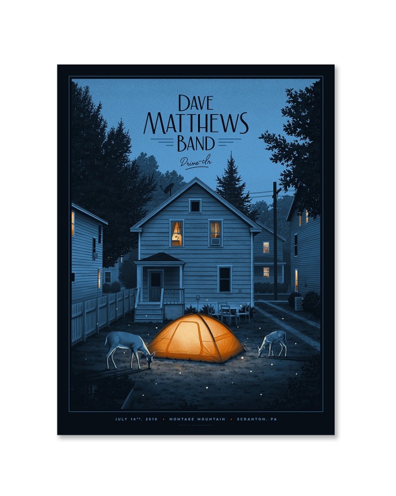 Dave Matthews Band Drive-In Poster – Scranton PA – 7/14/10 $25.00 Decor