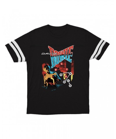 David Bowie T-Shirt | Let's Dance Tour Image Football Shirt $15.49 Shirts