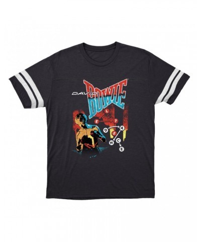 David Bowie T-Shirt | Let's Dance Tour Image Football Shirt $15.49 Shirts