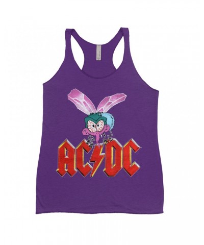 AC/DC Bold Colored Racerback Tank | Fly On The Wall Concert Tour Poster Shirt $13.90 Shirts