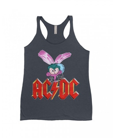 AC/DC Bold Colored Racerback Tank | Fly On The Wall Concert Tour Poster Shirt $13.90 Shirts