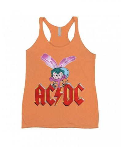 AC/DC Bold Colored Racerback Tank | Fly On The Wall Concert Tour Poster Shirt $13.90 Shirts