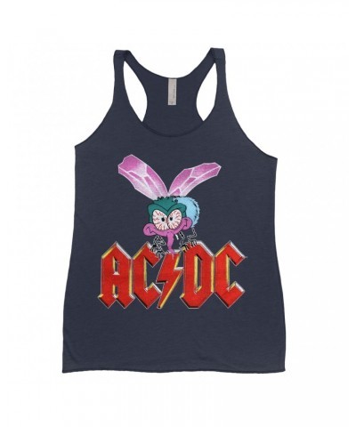 AC/DC Bold Colored Racerback Tank | Fly On The Wall Concert Tour Poster Shirt $13.90 Shirts