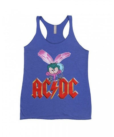 AC/DC Bold Colored Racerback Tank | Fly On The Wall Concert Tour Poster Shirt $13.90 Shirts