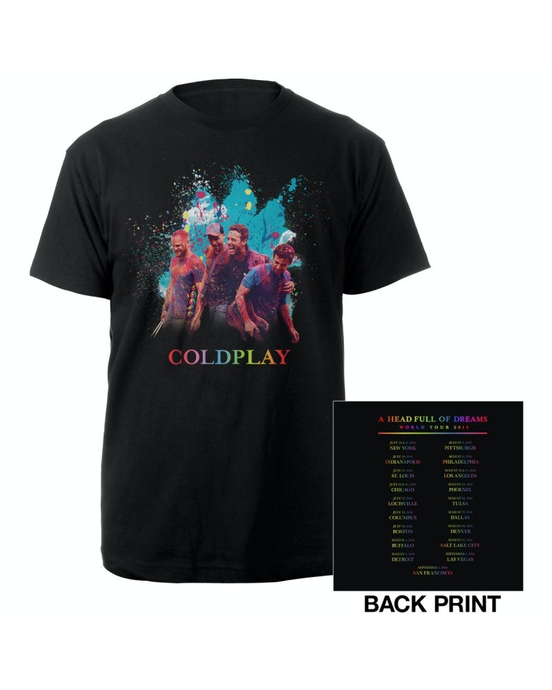 Coldplay Splatter Photo T-Shirt $13.98 Shirts