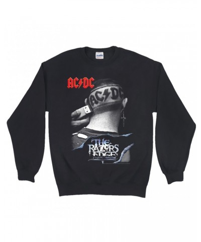 AC/DC Sweatshirt | The Razors Edge Haircut Image Sweatshirt $13.63 Sweatshirts