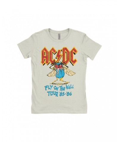 AC/DC Ladies' Boyfriend T-Shirt | Fly On The Wall Tour 1985-1986 Shirt $10.48 Shirts