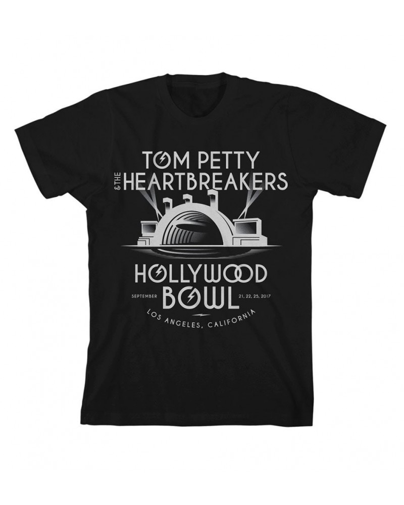 Tom Petty and the Heartbreakers Hollywood Bowl Black Deco T-Shirt $11.55 Shirts