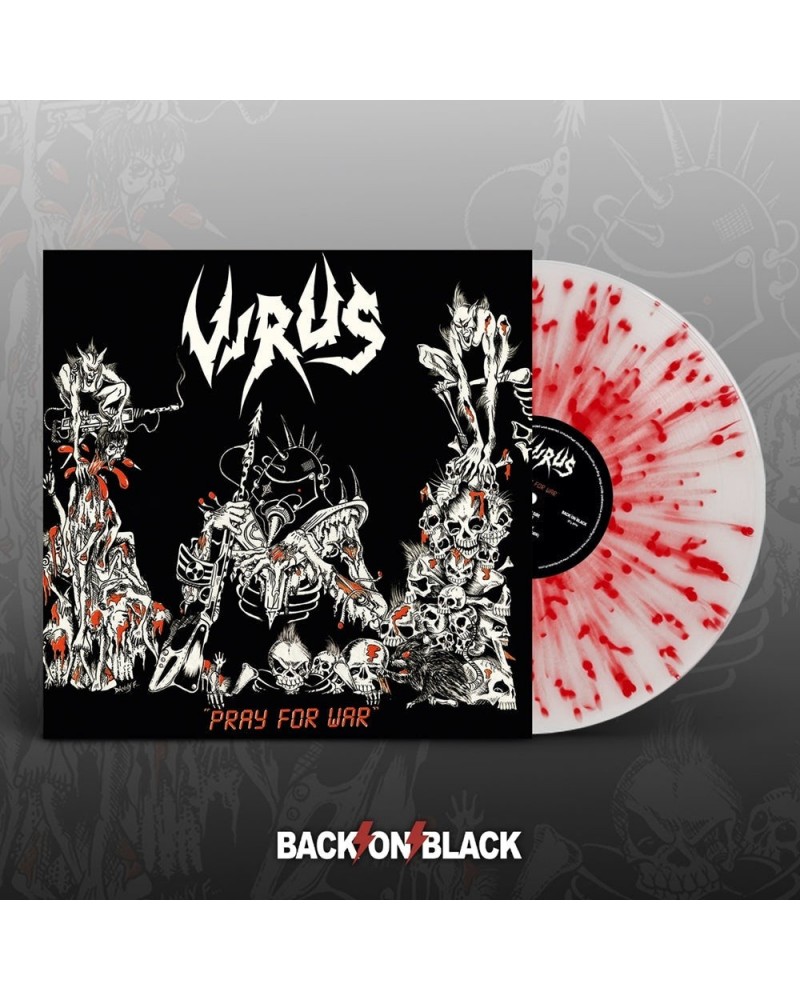 Virus LP - Pray For War (White W/ Red Splatter Vinyl) $16.66 Vinyl