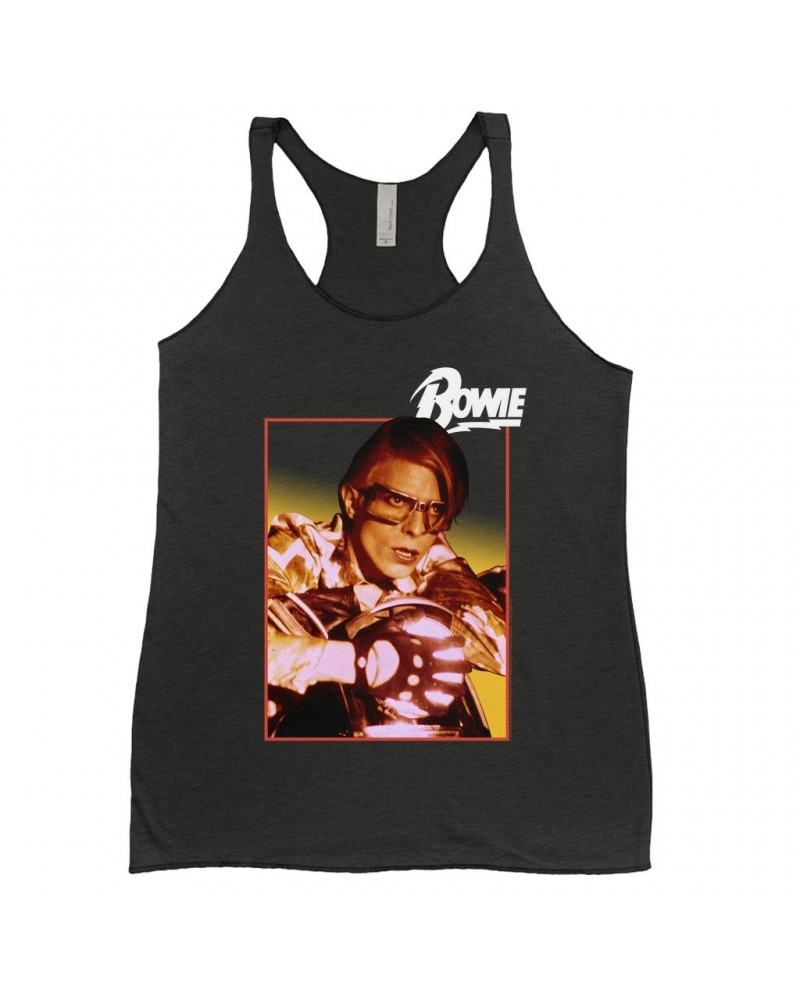 David Bowie Ladies' Tank Top | Bowie Lazarus Photo Design Shirt $9.26 Shirts