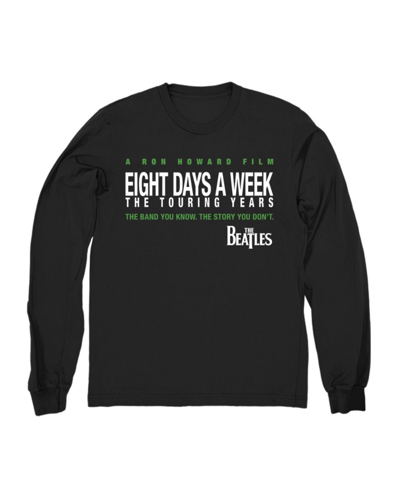 The Beatles Eight Days A Week Long Sleeve Black T-Shirt $18.00 Shirts