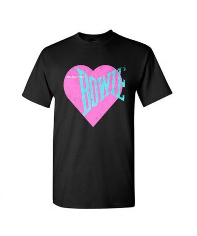 David Bowie Love Bowie Pink Heart T-shirt $12.00 Shirts