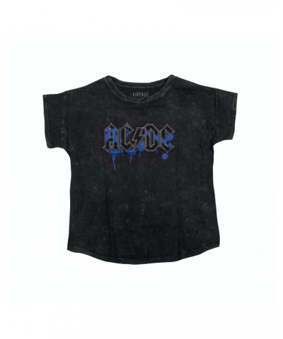 AC/DC Blue Logo Charcoal T-Shirt $2.30 Shirts