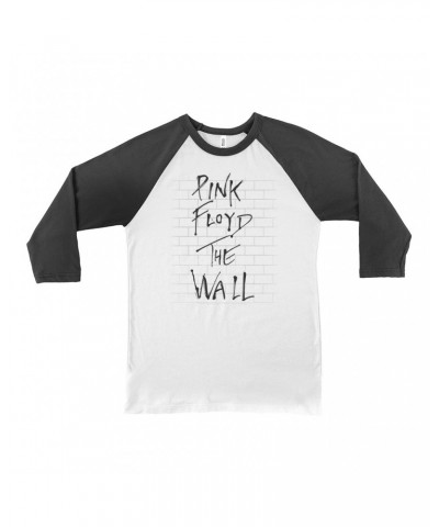 Pink Floyd 3/4 Sleeve Baseball Tee | The Wall Art Shirt $11.98 Shirts