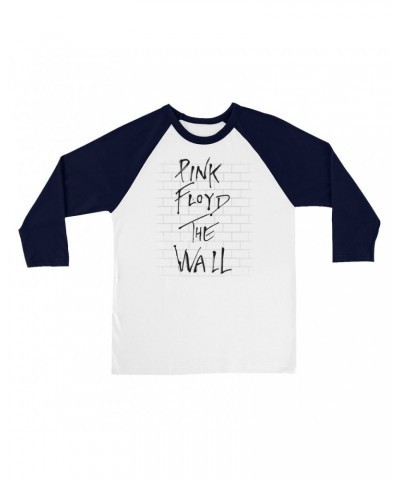 Pink Floyd 3/4 Sleeve Baseball Tee | The Wall Art Shirt $11.98 Shirts