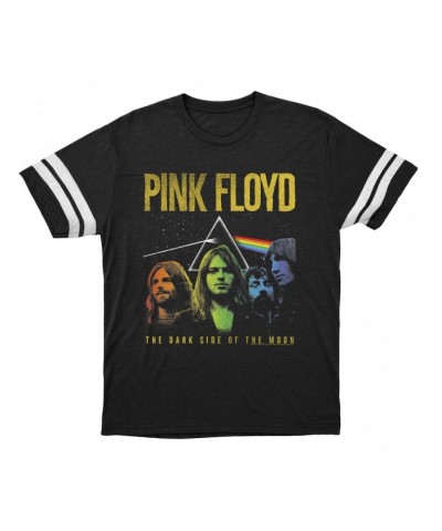 Pink Floyd T-Shirt | Band Photo Ombre Prism Image Football Shirt $16.15 Shirts