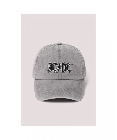 AC/DC Embroidered Pigment Wash Baseball Cap Grey $8.00 Hats